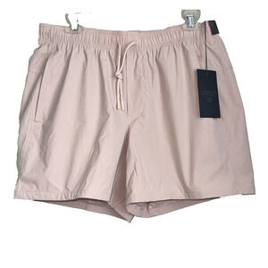 NWT VRST Everyday 5" Shorts Mens Large Relaxed Fit Light Pink Zip Pocket Stretch